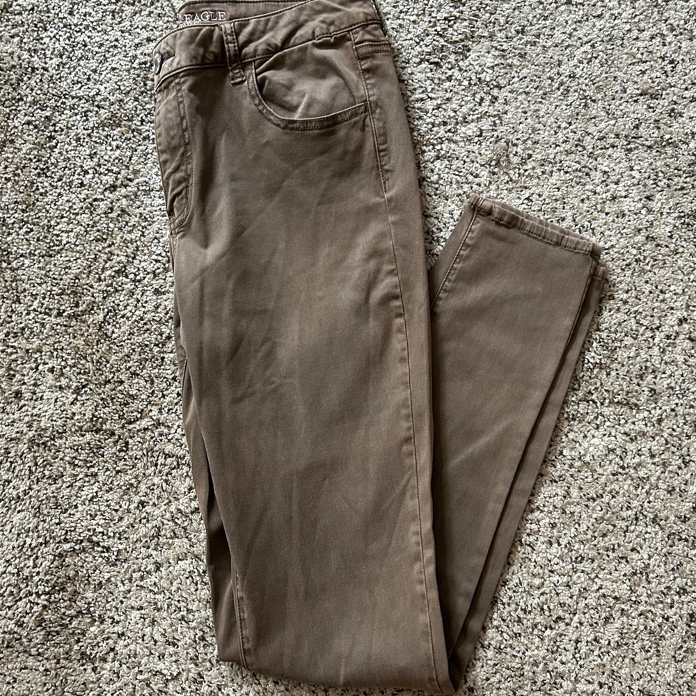 American Eagle Outfitters Brown Women’s Jeggings - Picture 3 of 7